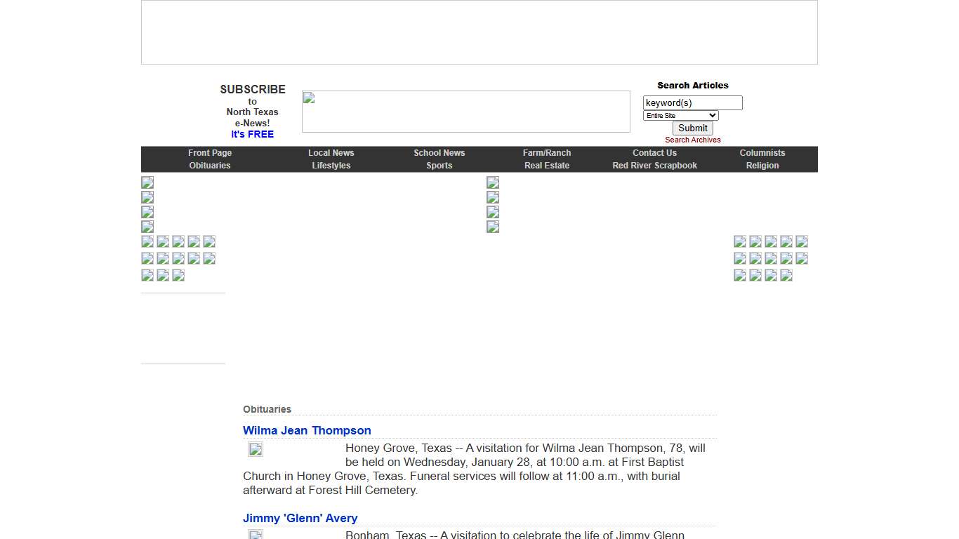 Obituaries - North Texas e-News